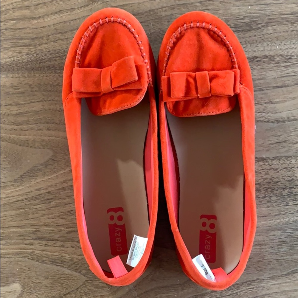 Orange Crazy 8 Flats size 5